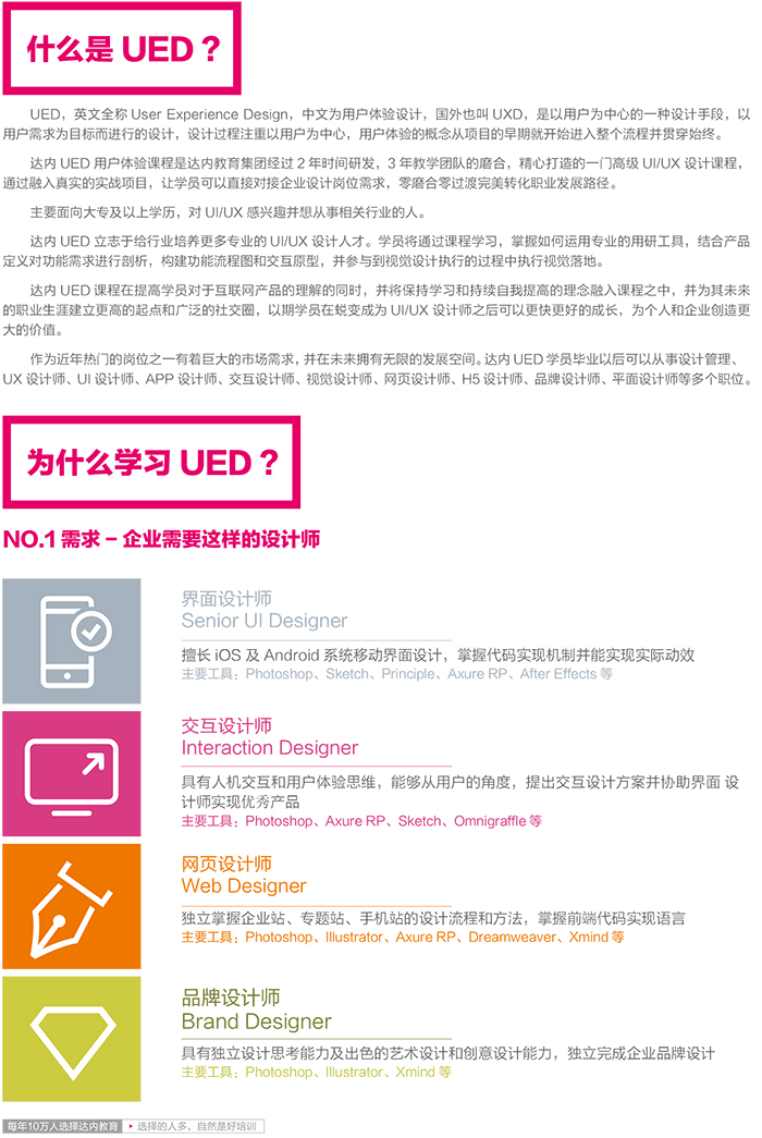 達(dá) 內(nèi)2018 UED設(shè)計(jì) 招生簡章