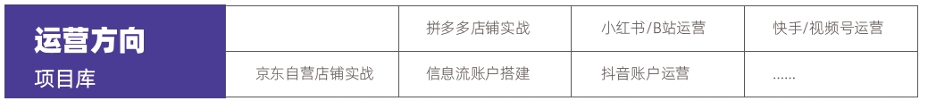 計算機培訓機構(gòu)哪個最好？運營方向項目庫