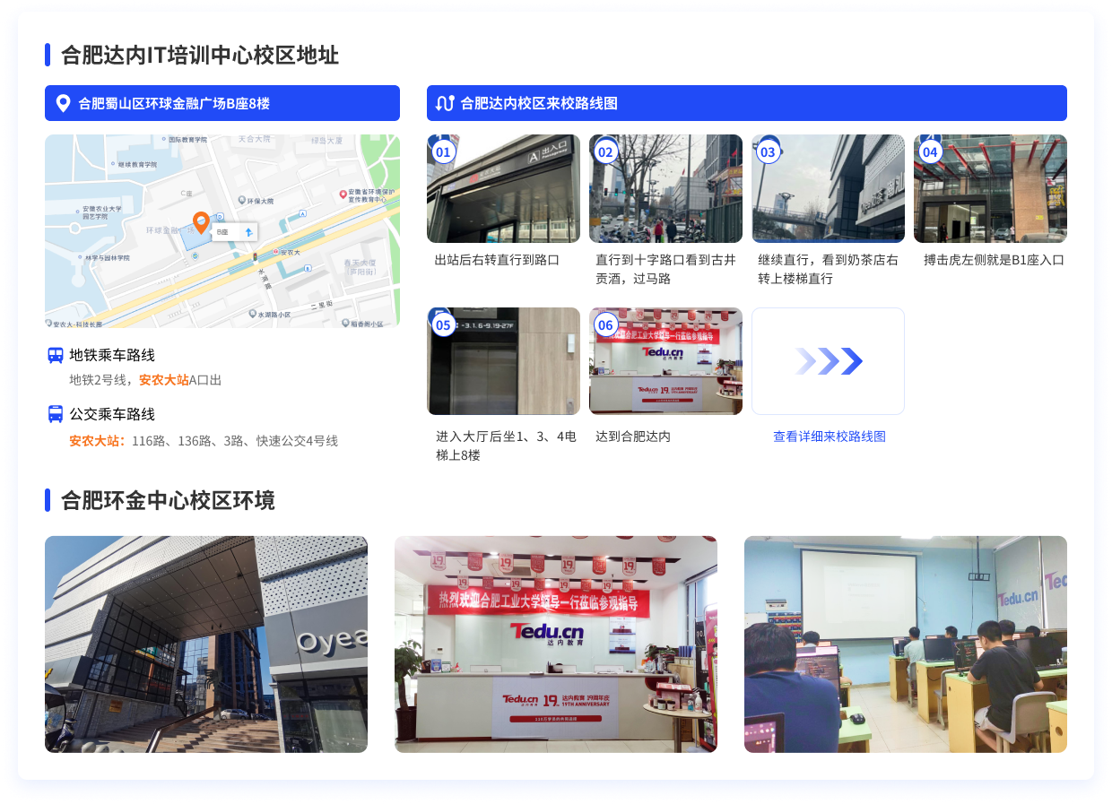 合肥達內(nèi)教育來校路線圖